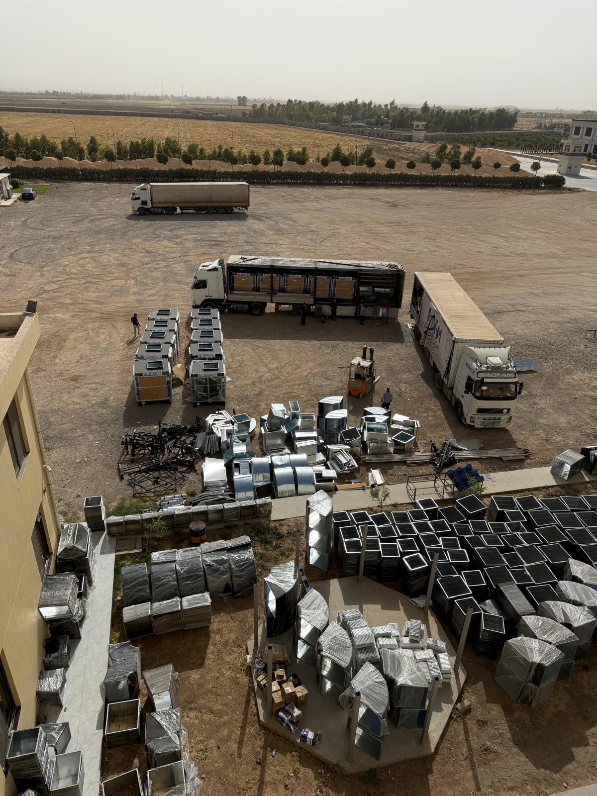 DELIVERY PROCESS OF A 20-UNIT COOLING PROJECT FOR AN IRAQ BULGUR FACTORY